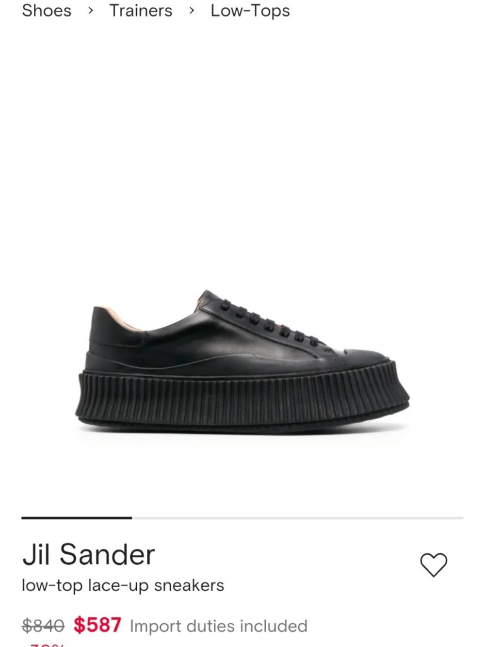 Jil Sander low top chunky sneakers farfetch